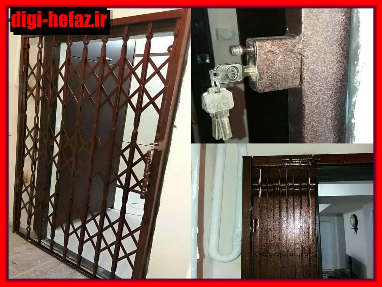 درب محافظ ورودی آکاردئونی