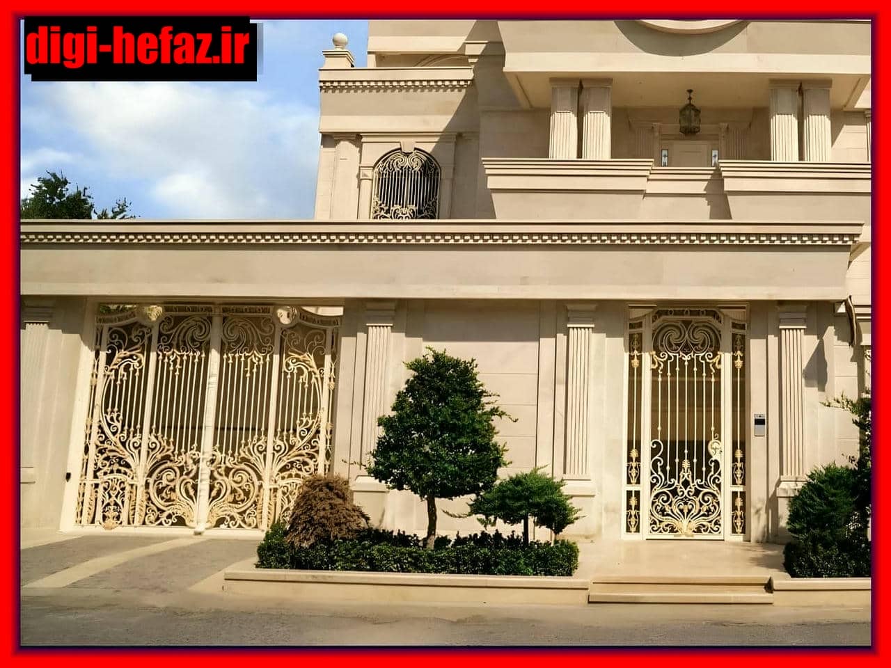 انواع درب‌های آهنی و فرفورژه برای ورودی