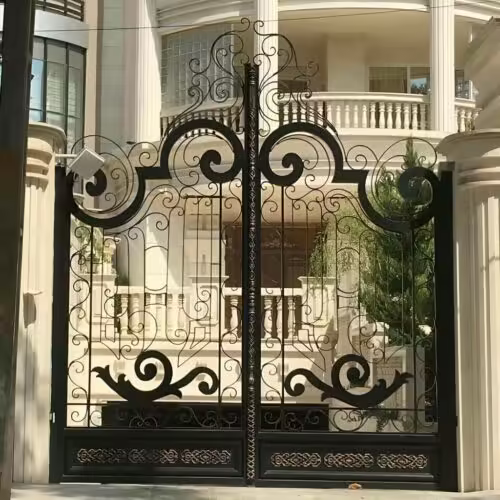 خرید درب فرفورژه مدل نگین