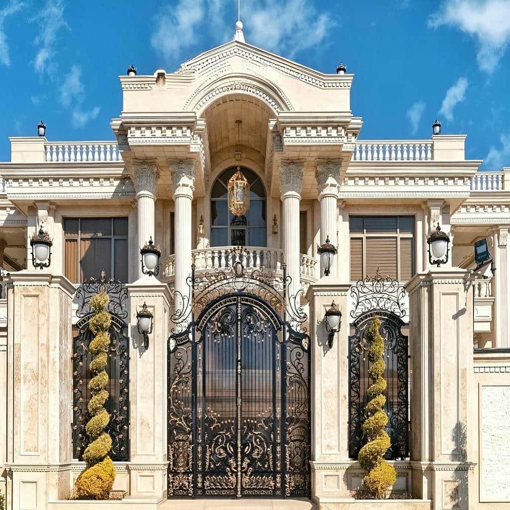 elysee-door-wrought-iron-cx فروش درب حیاط شیک و زیبا
