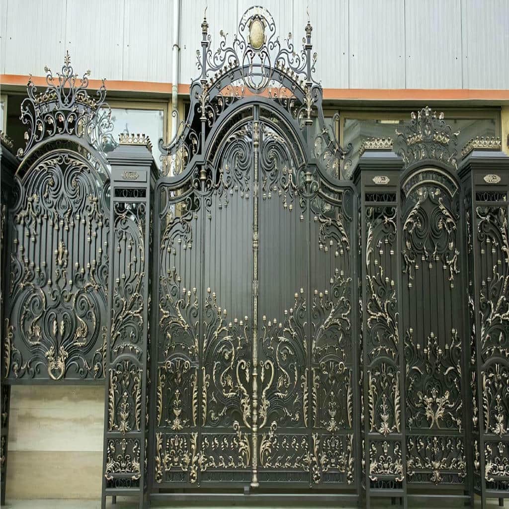 elysee-door-wrought-iron-cy قیمت درب حیاط شیک و زیبا