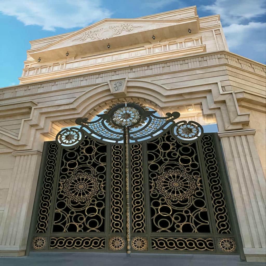 villa-door-wrought-iron-us درب فرفورژه ویلایی