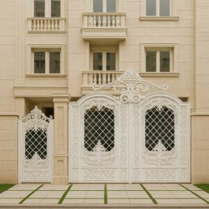 درب فرفورژه مدل توسکا برای ورودی‌های لوکس