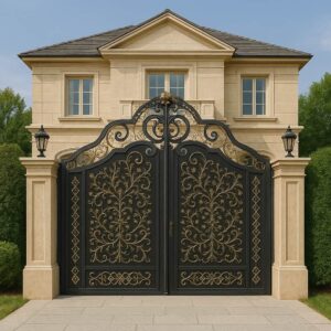 درب فلزی فرفورژه مدل میخک