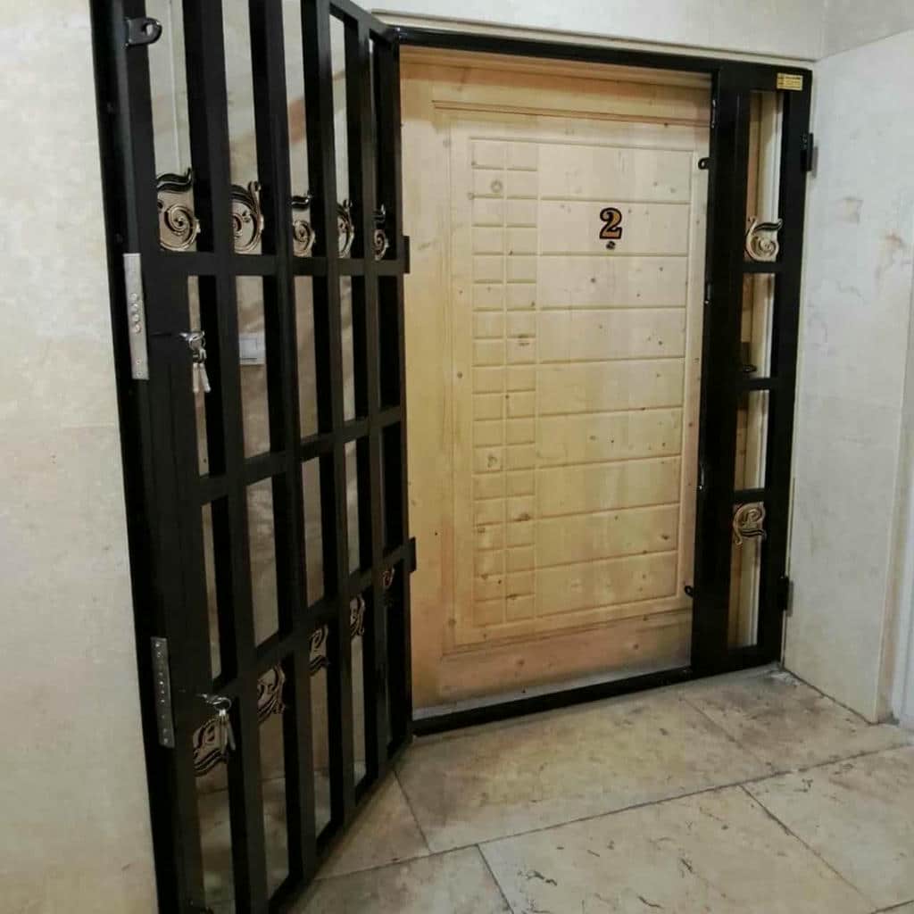 کارخانه درب آکاردئونی قفل ضدبرش در قشم