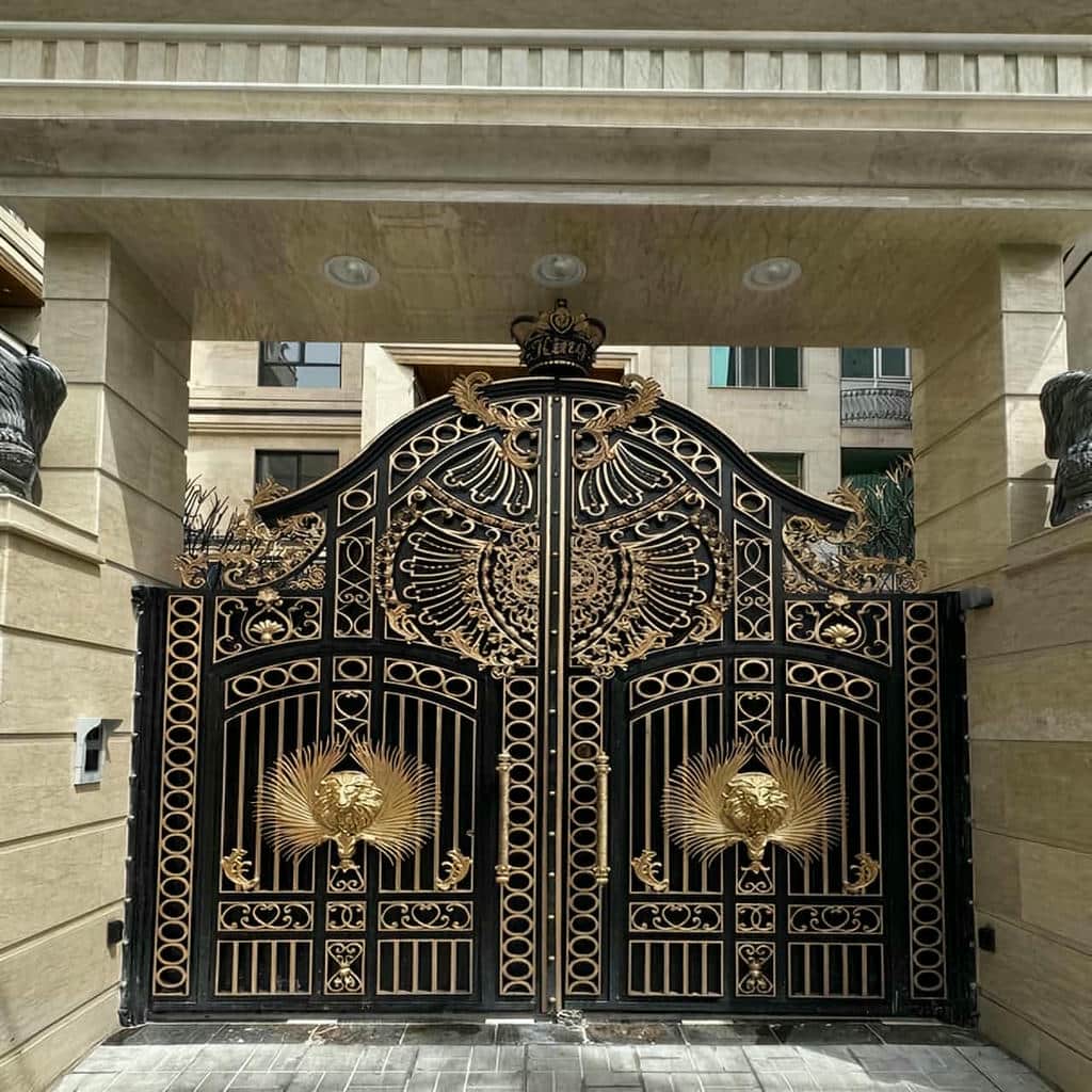 نصب درب حیاط پروفیل سنگین در ایلام