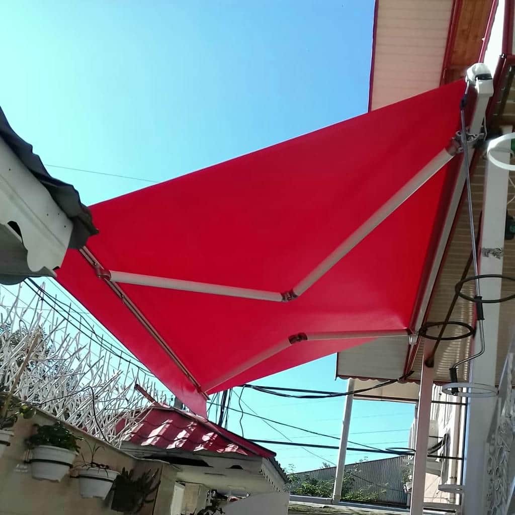 کارخانه سایبان برقی بازویی اتوماتیک یراق‌آلات استاندارد در ملارد