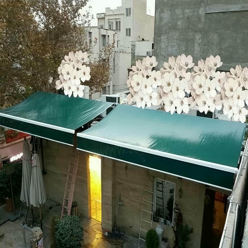 قیمت سایبان برقی بازویی اتوماتیک موتور قدرتمند در مشهد