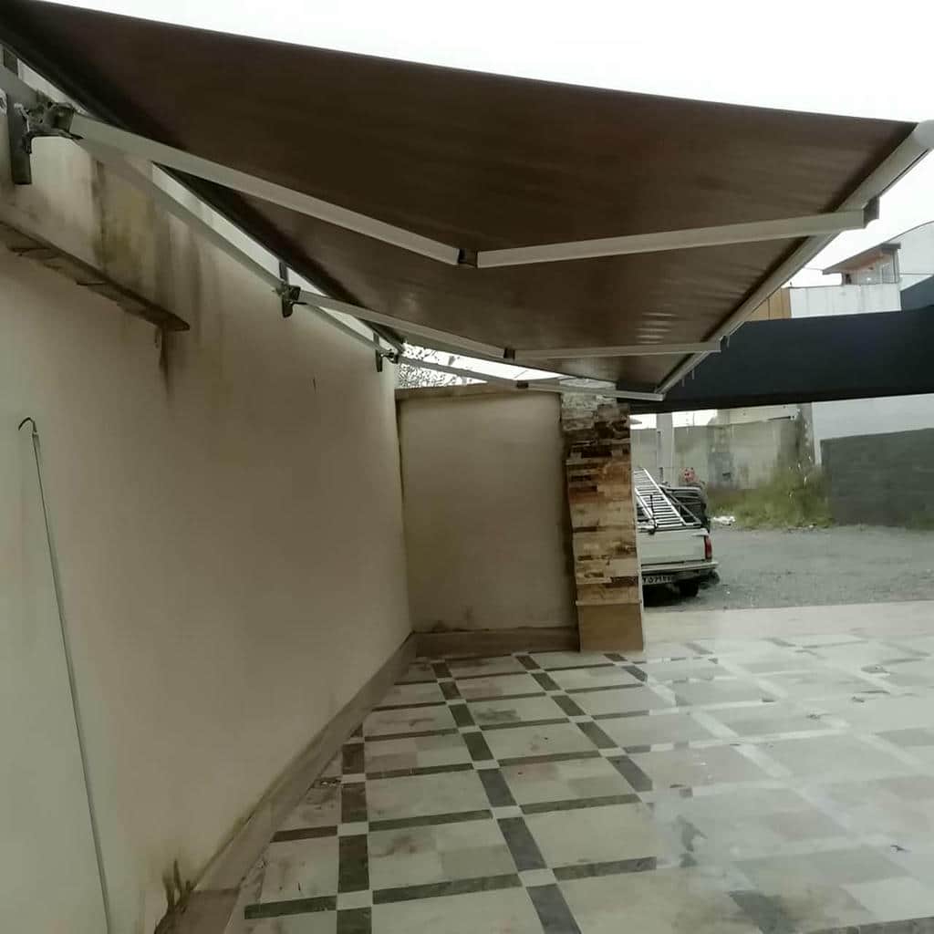 خرید سایبان برقی بازویی اتوماتیک ضدآب در سنندج