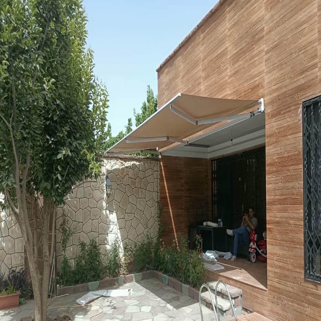 خرید سایبان برقی بازویی اتوماتیک مقاوم در قائمشهر