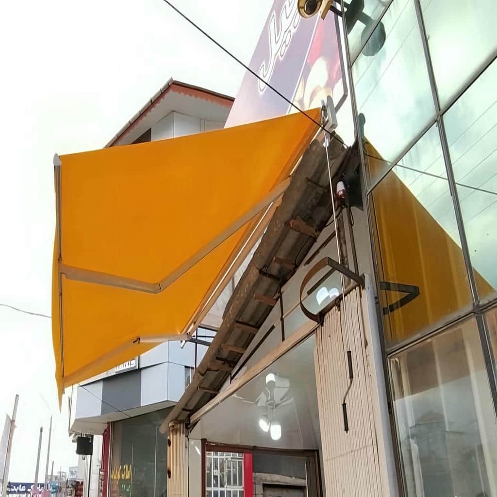 کارخانه سایبان برقی بازویی اتوماتیک یراق‌آلات استاندارد در لواسان