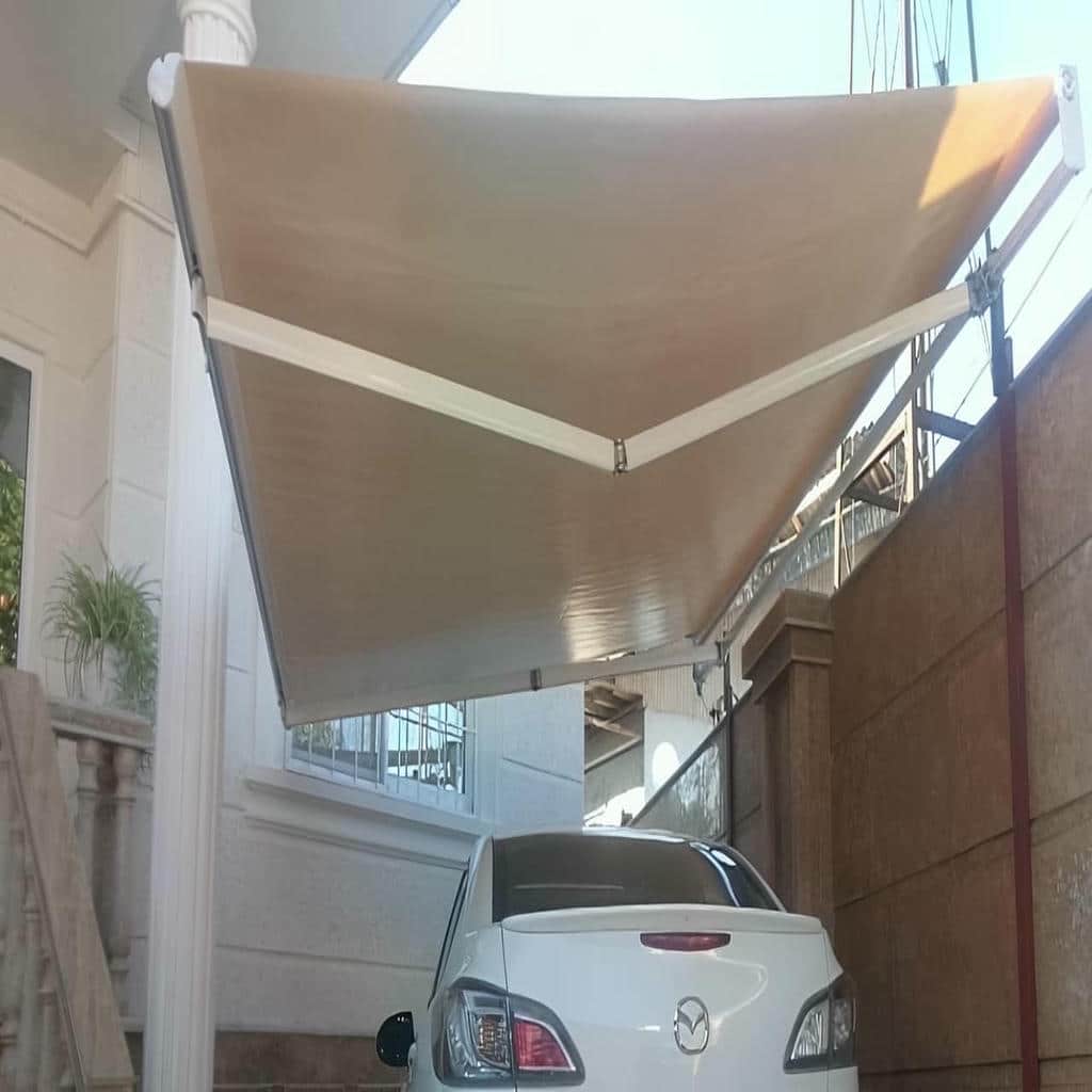 کارخانه سایبان برقی بازویی اتوماتیک یراق استاندارد در مشهد