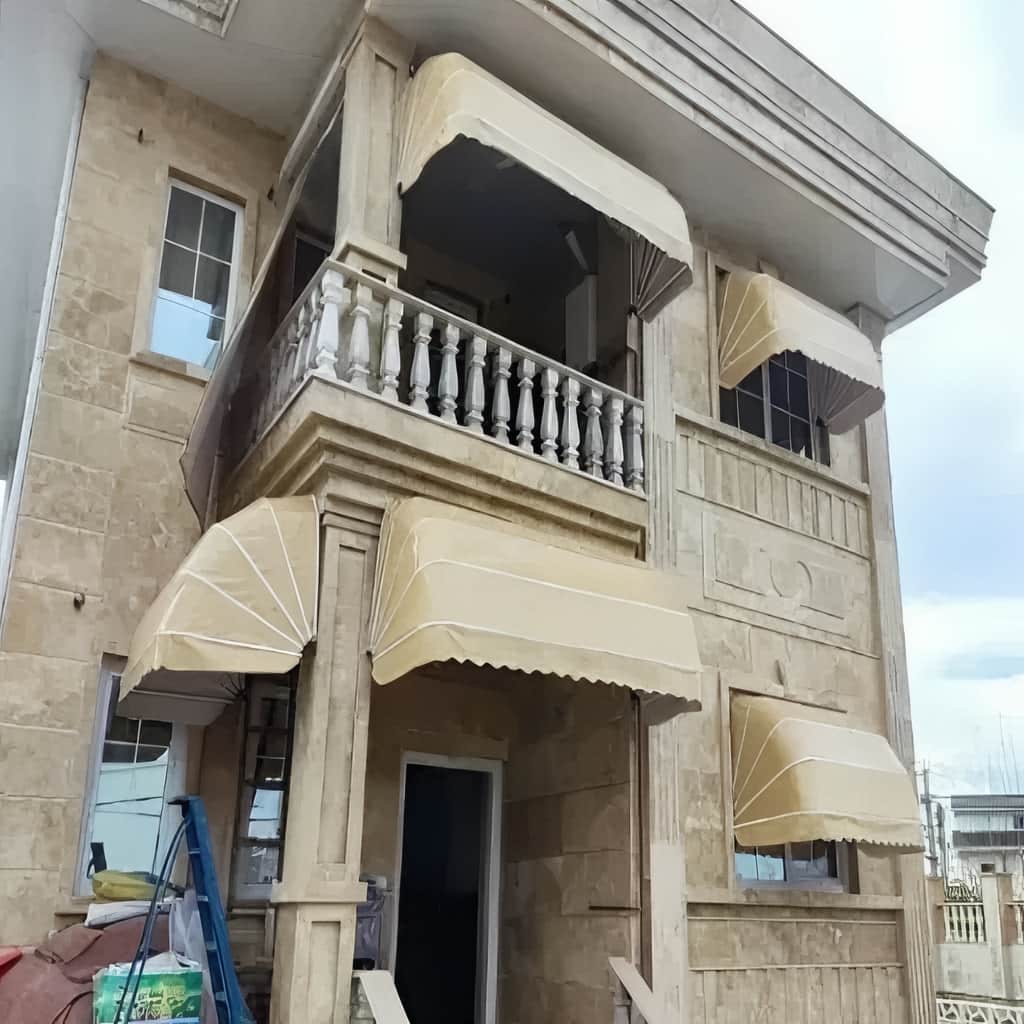 نصب سایبان برقی بازویی اتوماتیک ضدآب در رفسنجان
