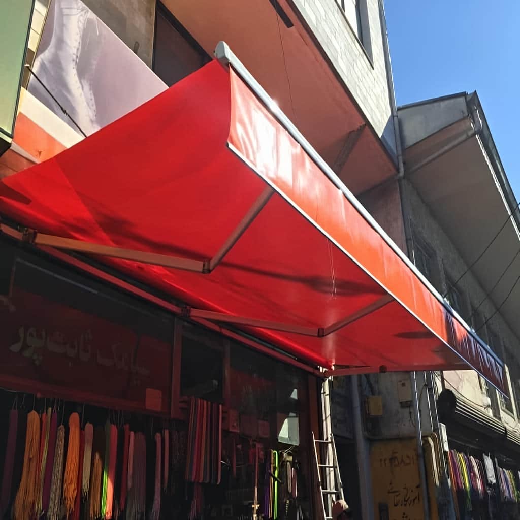 خرید سایبان برقی بازویی اتوماتیک موتور قدرتمند در استان گیلان