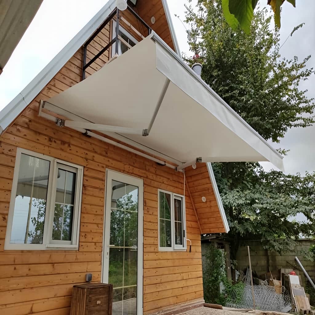 کارخانه سایبان برقی بازویی اتوماتیک یراق‌آلات استاندارد در تهران