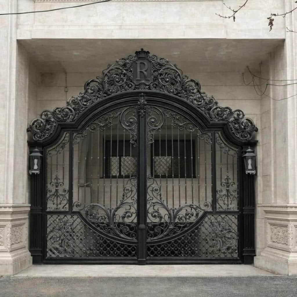 فروش درب حیاط رنگ کوره ای در رفسنجان