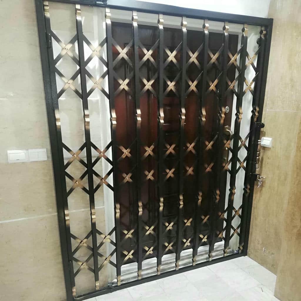 کارخانه درب آکاردئونی قفل ضدبرش در اندیشه