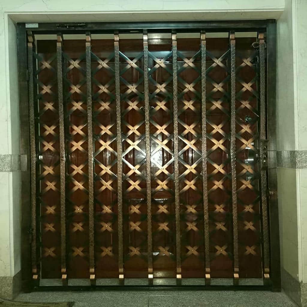 کارخانه درب آکاردئونی قفل ضدبرش در پرند