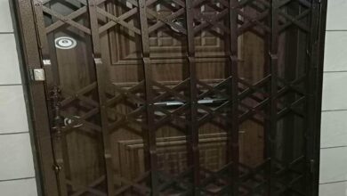 درب آکاردئونی در مهرشهر کرج