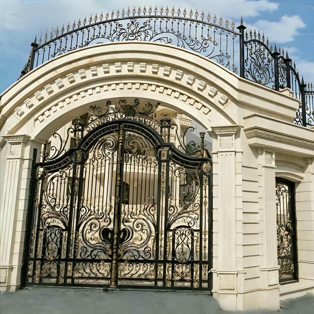 نصب درب حیاط پروفیل سنگین در قزوین