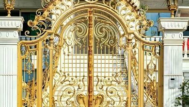 درب حیاط در کیش