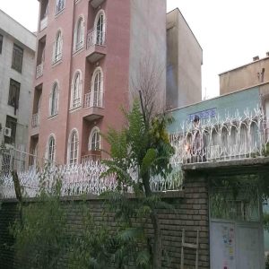 حفاظ شاخ گوزنی دیوار ساختمان در اراک
