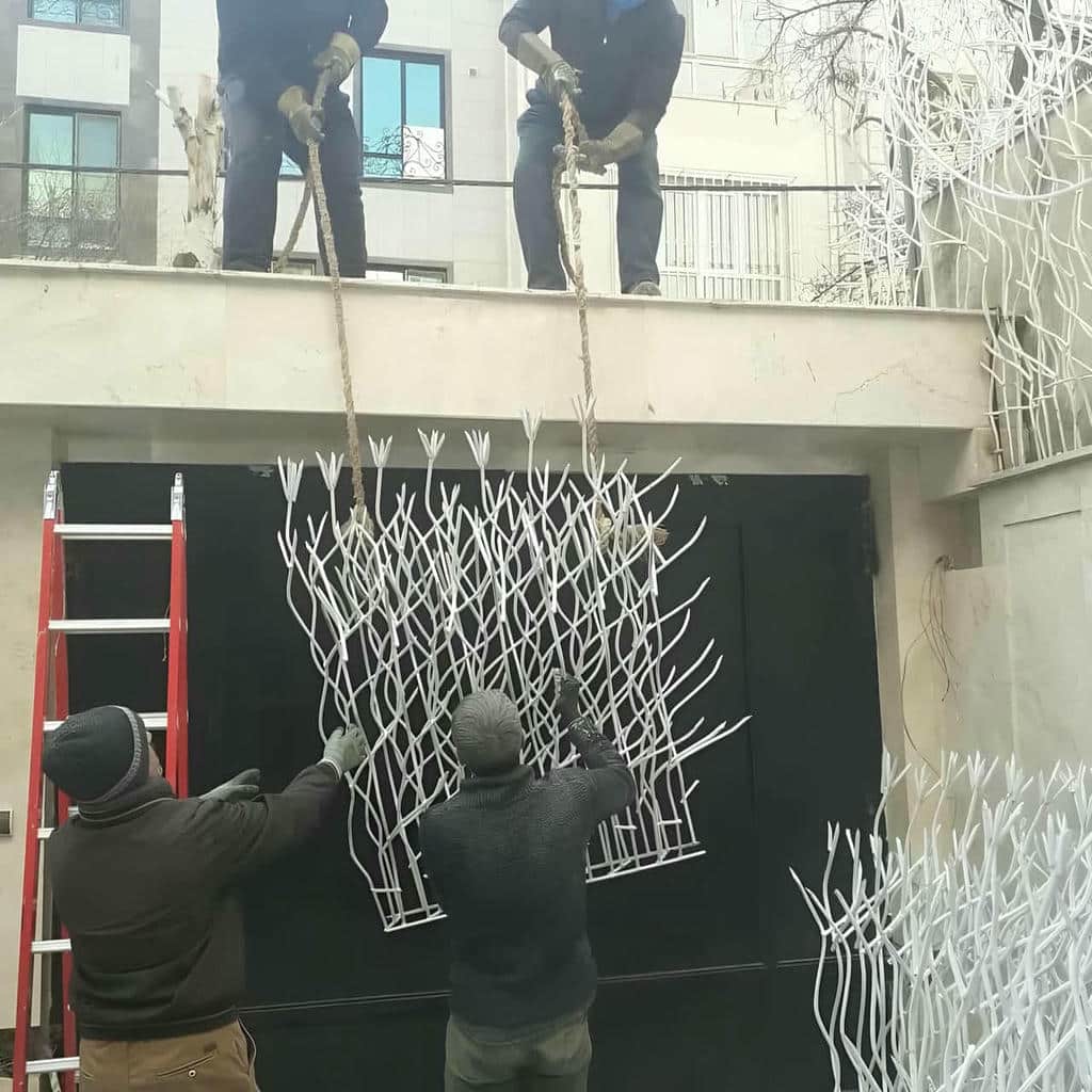 نصب حفاظ شاخ گوزنی رنگ الکترواستاتیک در فیروزکوه