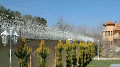 حفاظ شاخ گوزنی دیوار ساختمان در سبزوار