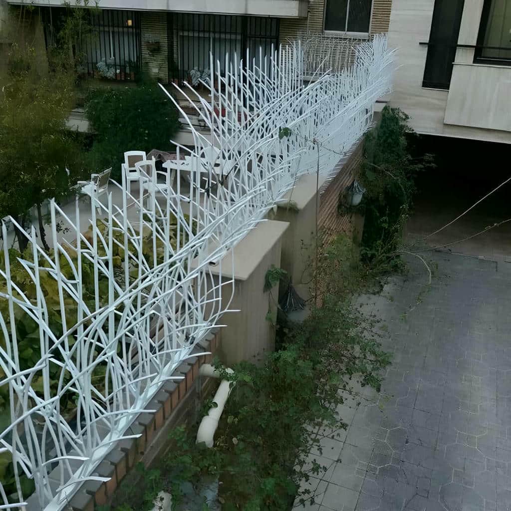 نصب حفاظ شاخ گوزنی رنگ الکترواستاتیک در کمال شهر