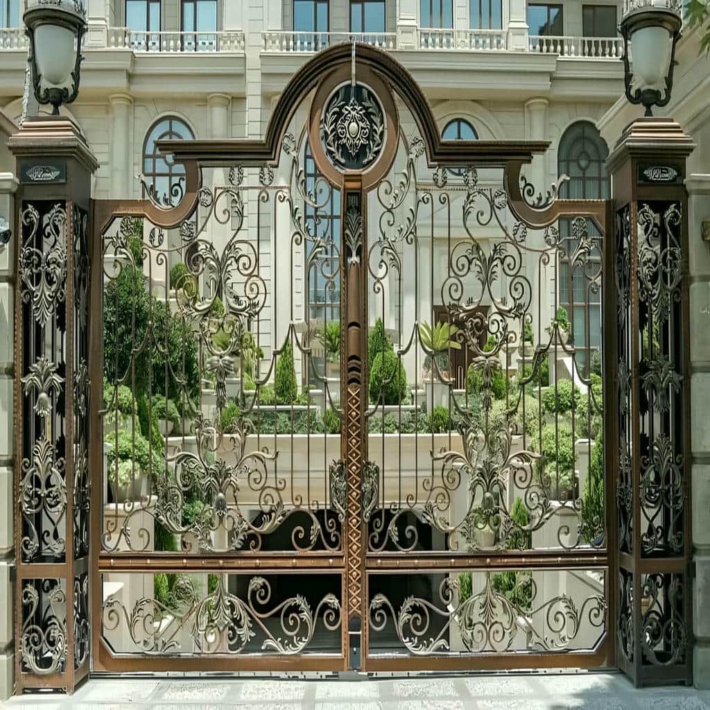 خرید درب حیاط فلزی مسکونی در خرم آباد