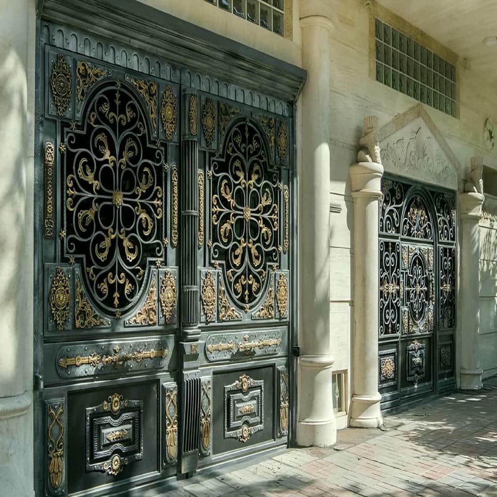 خرید درب حیاط فلزی ساده در کیش