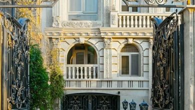 درب حیاط در آبسرد
