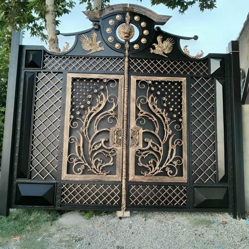 خرید درب حیاط فلزی ساده در هشتگرد