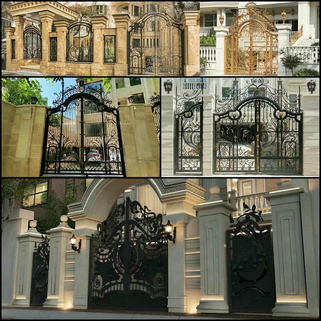نصب درب حیاط پروفیل سنگین در ایرانشهر