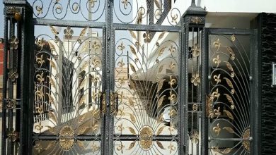 درب حیاط در آمل