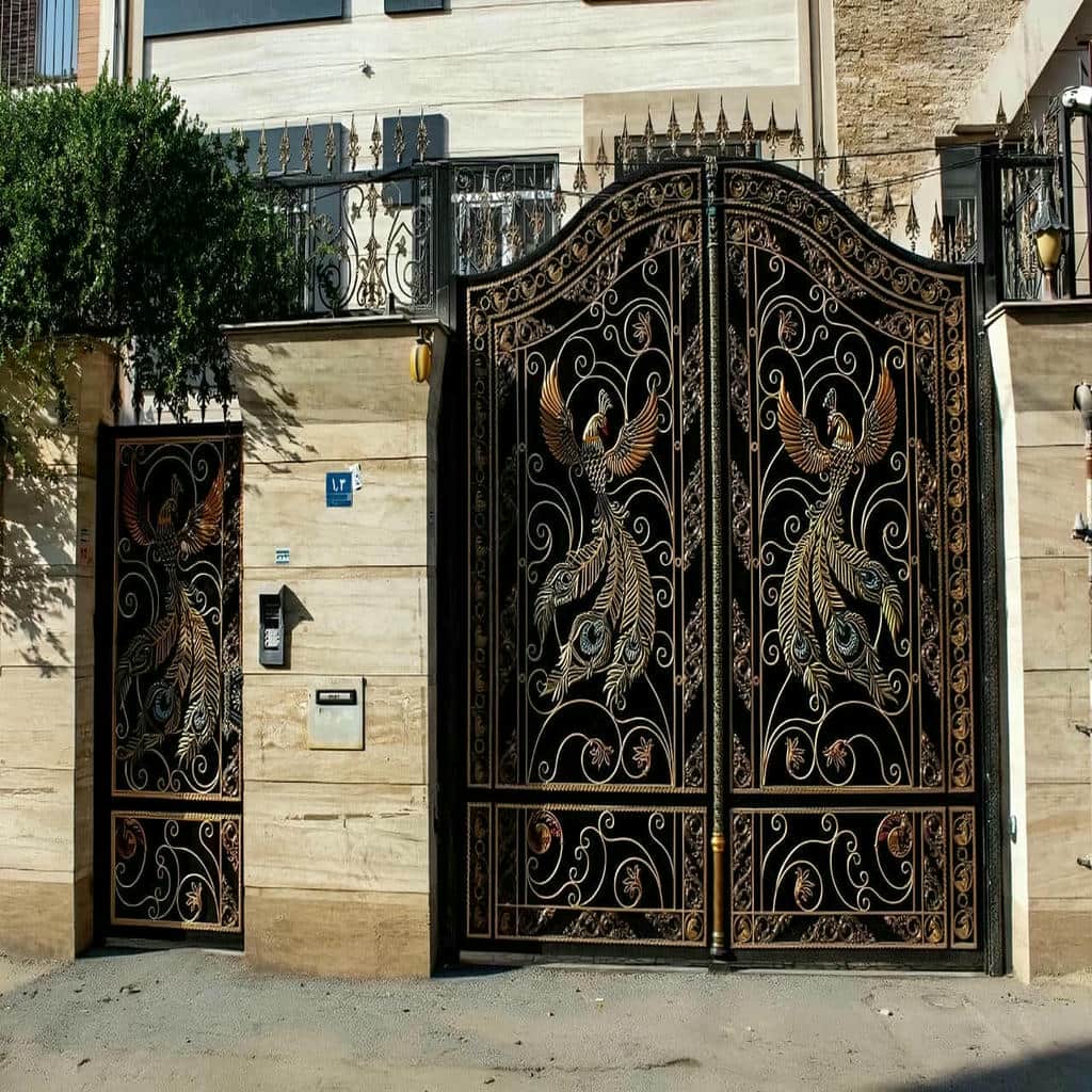 خرید درب حیاط فلزی ساده در اشتهارد