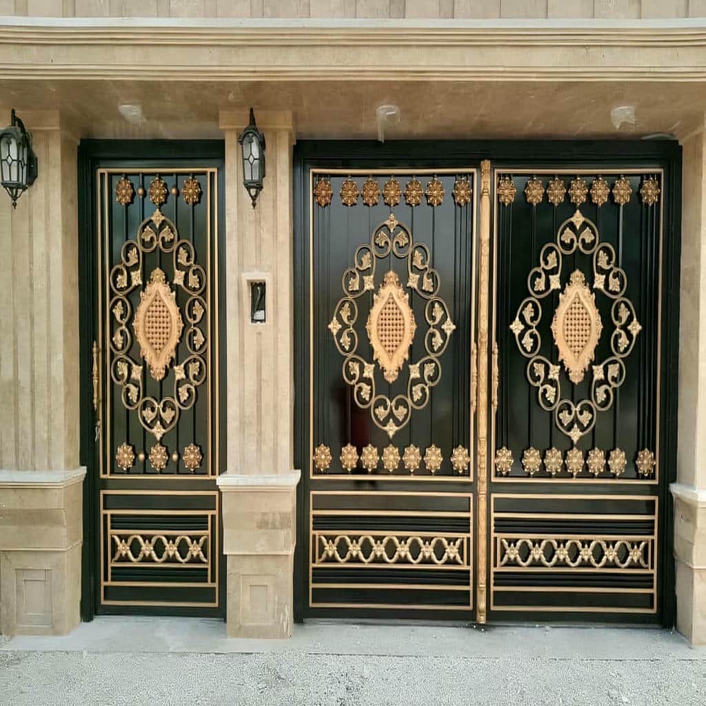 فروش درب حیاط رنگ کوره ای در سیرجان