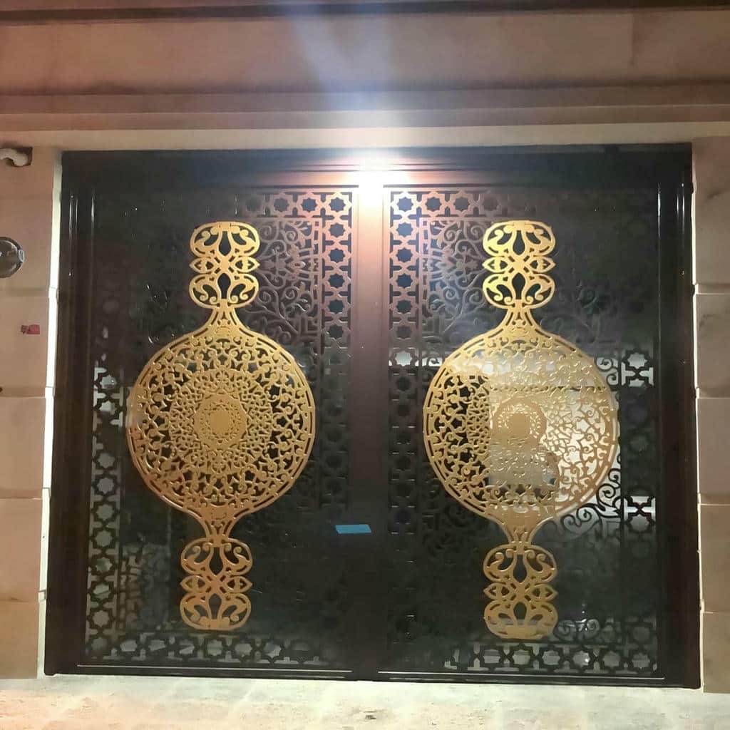 نصب درب حیاط پروفیل سنگین در تهران