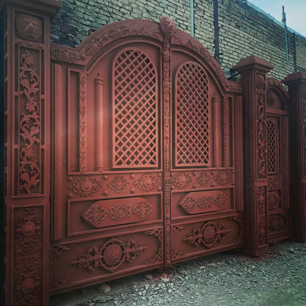 کارخانه درب حیاط سفارشی استاندارد در کاشان
