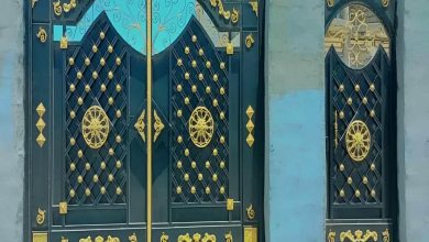درب حیاط در بندر دیلم