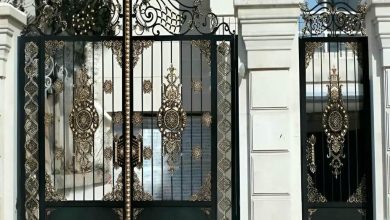 درب حیاط در فشم