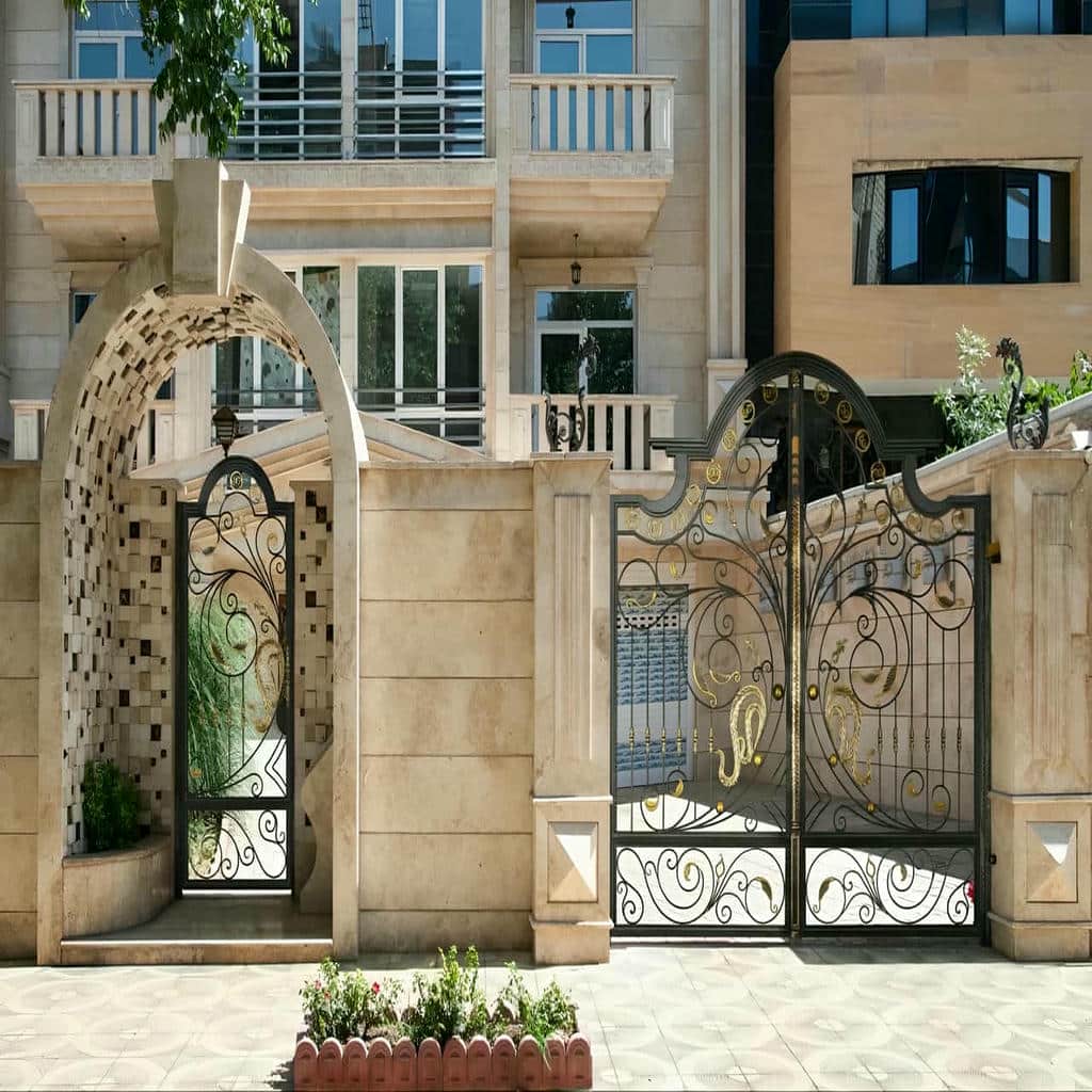 کارخانه درب حیاط سفارشی دقیق در قم