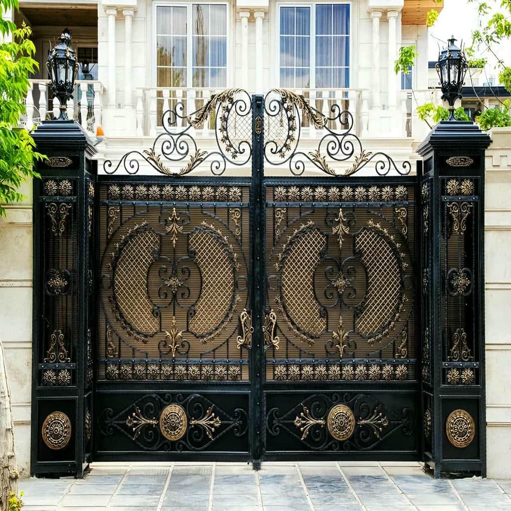 نصب درب حیاط رنگ کوره ای در هشتگرد