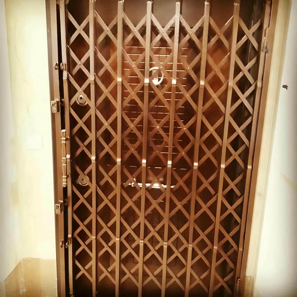 نصب درب آکاردئونی قفل مخفی کتابی با ریل روان
