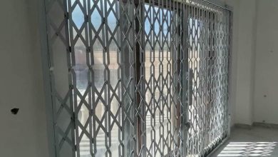 درب آکاردئونی شیک قفل دار 11 طرح مقاوم