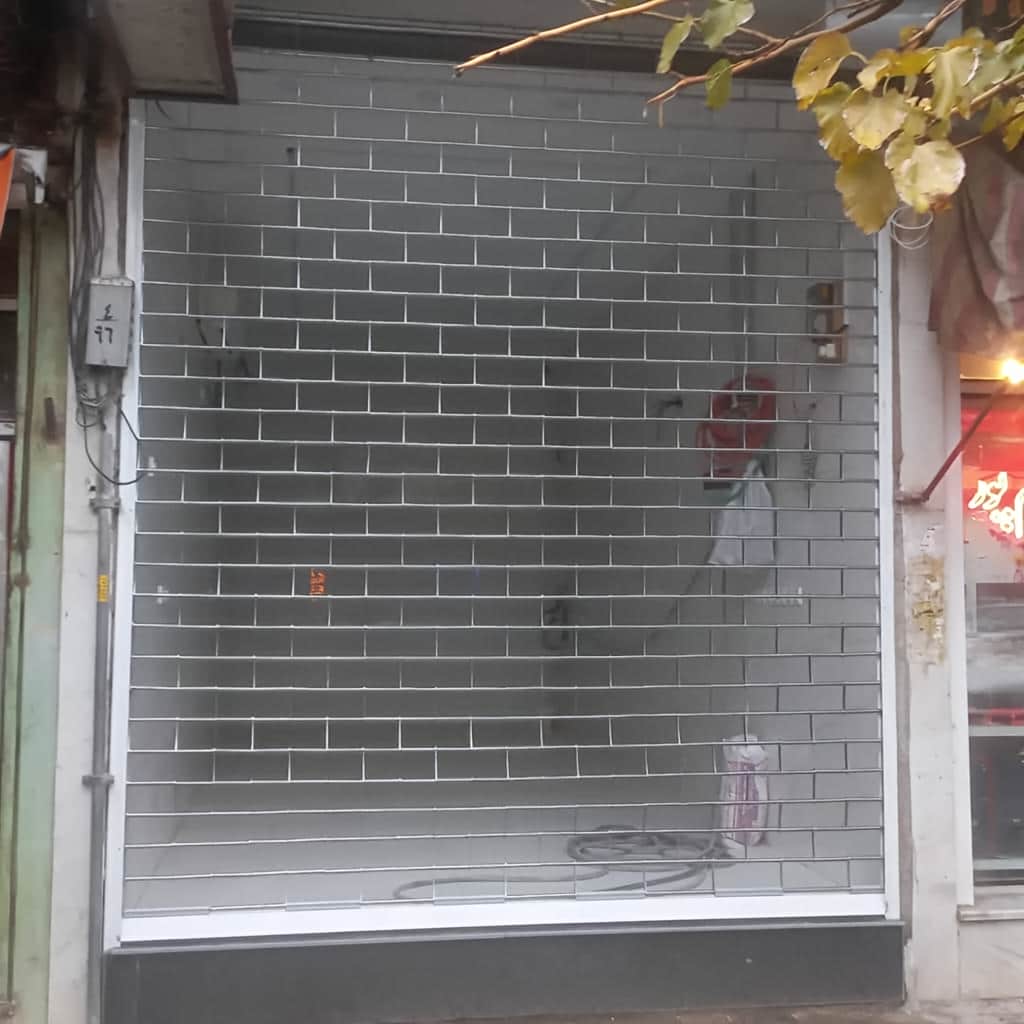 کرکره برقی دو پل آلومینیومی با رنگ کوره ای هماهنگ