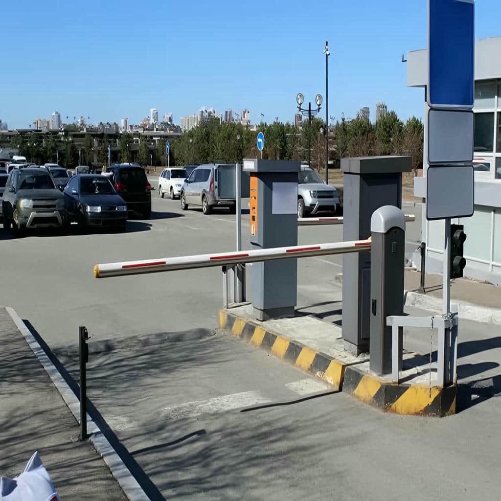 کنترل تردد خودرو با راهبند با کارت خوان کنار مسیر