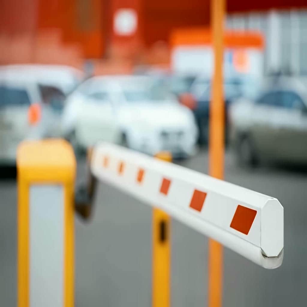 راهبند بازویی LED دار پارکینگ با بوم آلومینیومی سبک