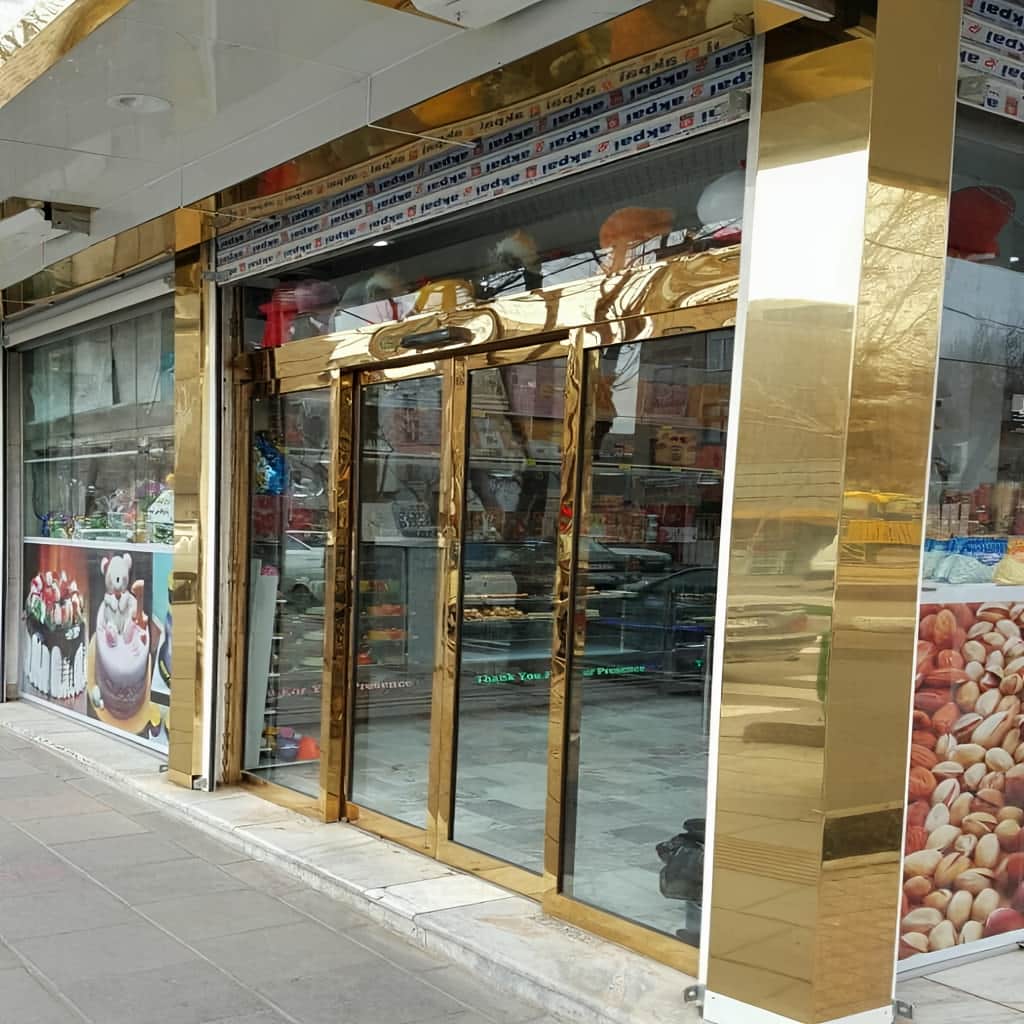 13 طرح درب اتوماتیک شیشه ای تلسکوپی مناسب عرض کم