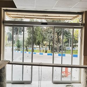 فریم مقاوم درب اتوماتیک شیشه ای